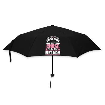 Single mother Mommy daughter - Umbrella (small) - black - Front