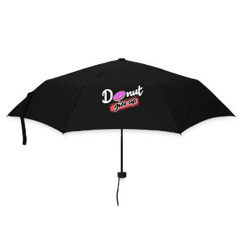 Cool Donut Statement Süßigkeiten Backen Nachspeise - Regenschirm (klein) - Schwarz - Vorne