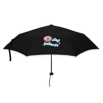 Naschen Donut Süßigkeiten Statement Nachspeise - Regenschirm (klein) - Schwarz - Vorne