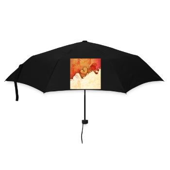 Des fleurs merveilleuses avec du cœur. - Parapluie standard - noir - Devant