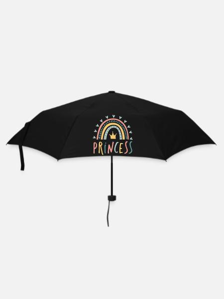 princess - rainbow - Umbrella (small) - black