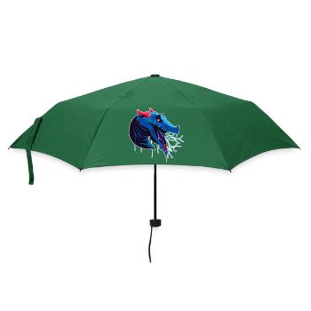 A Beautiful and Frightening Behir Monter Design - Umbrella (small) - bottlegreen - Front