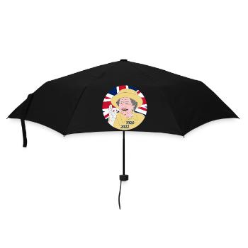 Reine Elizabeth II - 1926-2022 - Parapluie standard - noir - Devant