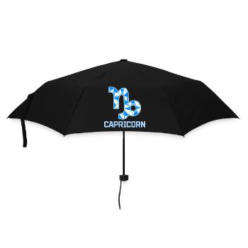 Signe du zodiaque Capricorne Étoile Interprétation Horoscope - Parapluie standard - noir - Devant