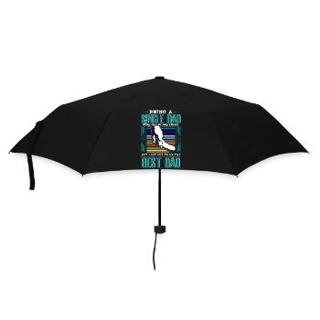 Alleinerziehender Vater Sohn Kinder Geschenkidee - Regenschirm (klein) - Schwarz - Vorne