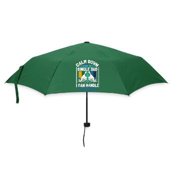Alleinerziehender Vater Tochter Geschenk - Regenschirm (klein) - Flaschengrün - Vorne