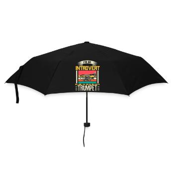 Trumpet Instrument Music Gift - Umbrella (small) - black - Front