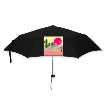 ELEPHANT DESERT LANDSCAPE - CACTI - Umbrella (small) - black - Front