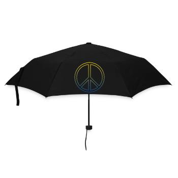 Symbole de la paix mondiale Paix mondiale Ukraine Russie - Parapluie standard - noir - Devant