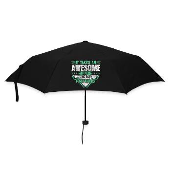 Single Father Dad Gift - Umbrella (small) - black - Front
