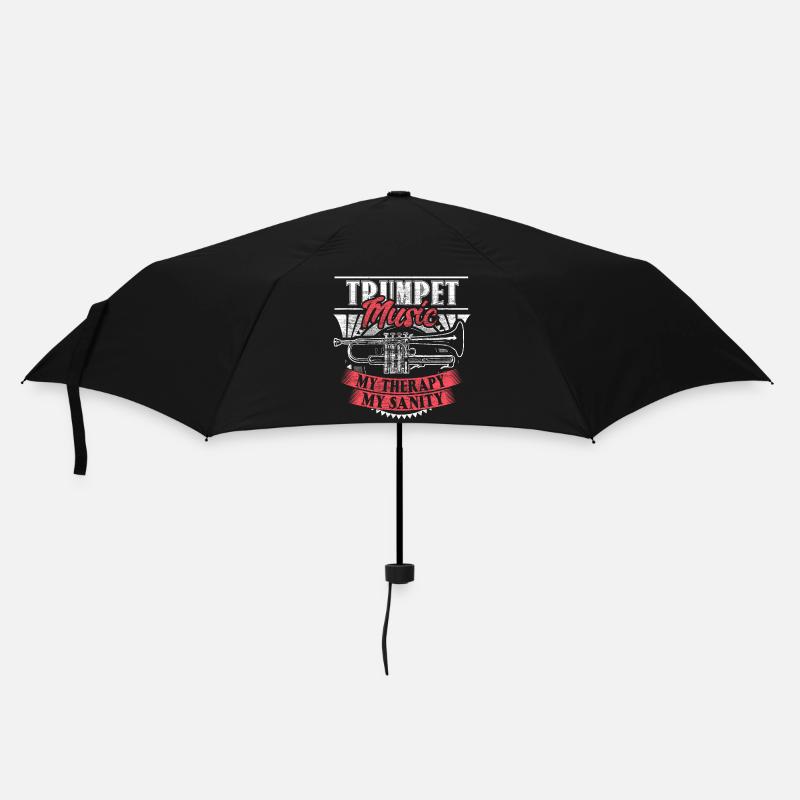 Trompete Trompeter Konzert Geschenk - Regenschirm (klein) - Schwarz