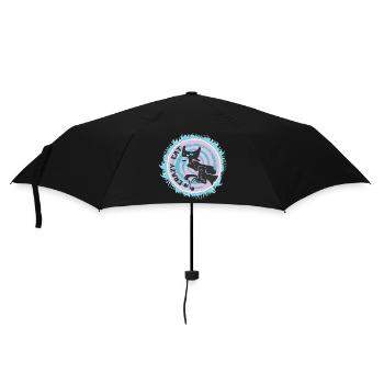 Unusual cat design - Umbrella (small) - black - Front