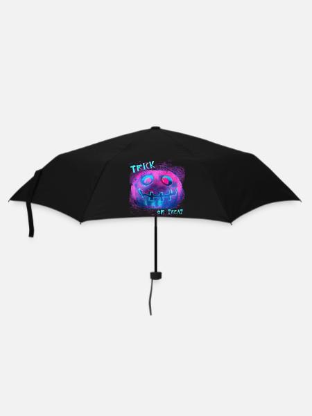 Neon Pumpkin Trick Or Treat - Umbrella (small) - black
