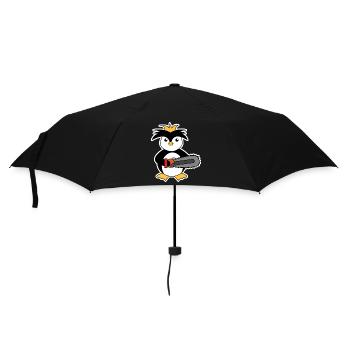 Zoo d’animaux oiseaux manchots de mer Antarctique - Parapluie standard - noir - Devant