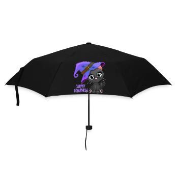 Lovely Halloween’s Kitten - Umbrella (small) - black - Front