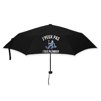 plombier, je suis plombier, plomberie - Parapluie standard - noir - Devant