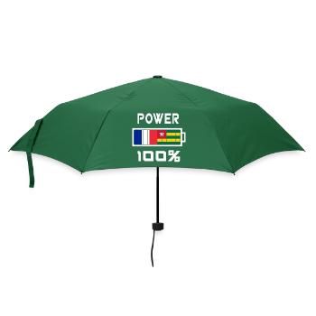 Togo and France Power 100% - Umbrella (small) - bottlegreen - Front