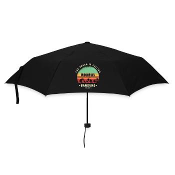 Bandung Indonesien Strand Design - Regenschirm (klein) - Schwarz - Vorne