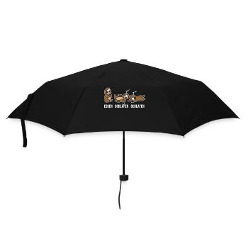 Cool Spruch Schlafen Müde Faul Faultier Säugetier - Regenschirm (klein) - Schwarz - Vorne