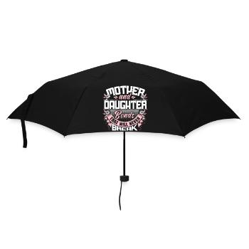 Mutter und Tochter Zusammenhalt Geschenkidee - Regenschirm (klein) - Schwarz - Vorne