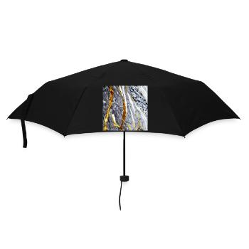 Marble Gold Texture - Umbrella (small) - black - Front