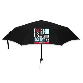 God for us (dark) - Umbrella (small) - black - Front