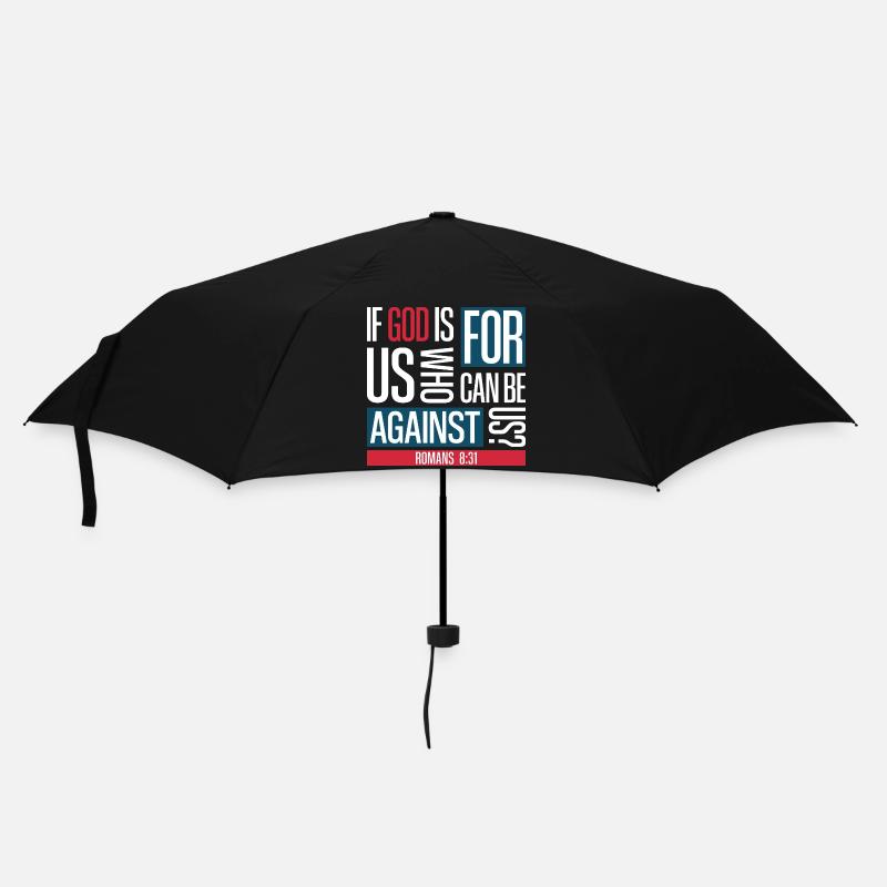 Dieu pour nous (sombre) - Parapluie standard - noir