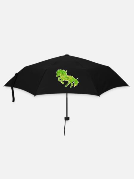 Chevaux galops Chevaux islandais Cheval Love Trot - Parapluie standard - noir