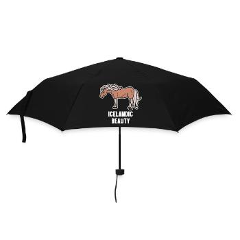 Icelandic Horses Cool Horse Statement Horse Fan - Umbrella (small) - black - Front