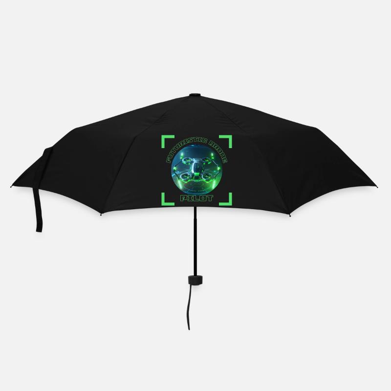 Futuristic Drone Pilot 3 - Umbrella (small) - black