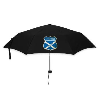 Edinburgh Schottland Wappen Flaggen Design - Regenschirm (klein) - Schwarz - Vorne