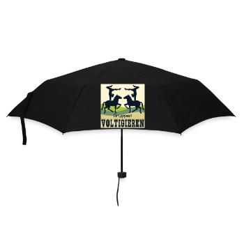 Gruppen Volitigieren AKROBATIK TURNEN PFERDESPORT - Regenschirm (klein) - Schwarz - Vorne