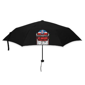 Iceland State - Umbrella (small) - black - Front