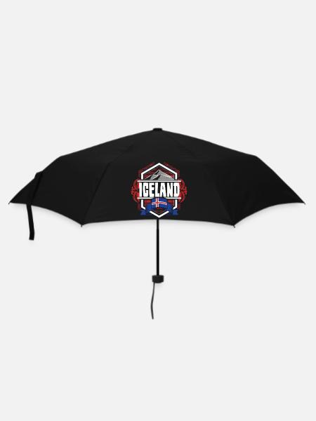 Islande Pays - Parapluie standard - noir