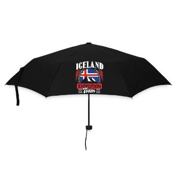 Iceland Gift - Umbrella (small) - black - Front