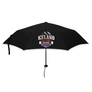 Iceland Volcano Republic Gift - Umbrella (small) - black - Front