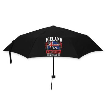 Iceland State Gift Idea - Umbrella (small) - black - Front
