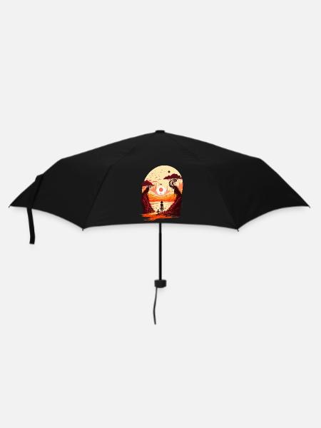Science-Fiction - Regenschirm (klein) - Schwarz