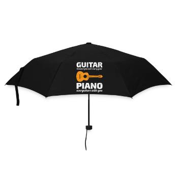 Guitar Piano Music Musician Bassist Guitarist - Umbrella (small) - black - Front