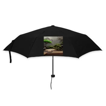 Japan zen garden - Umbrella (small) - black - Front