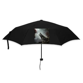 Wolf lovers - Umbrella (small) - black - Front