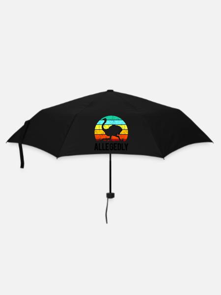 Prétendument Ostrich Retro Ostrich Lover Gift Idea - Parapluie standard - noir