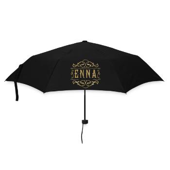 Enna gold - Regenschirm (klein) - Schwarz - Vorne