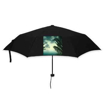 Jungle water view - Umbrella (small) - black - Front