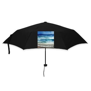 Art de l’aquarelle de l’océan - Parapluie standard - noir - Devant