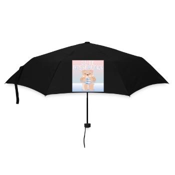 Gute Besserung - KINDER FIEBER - Regenschirm (klein) - Schwarz - Vorne