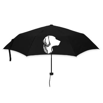Dog portrait for proud dog owners - Umbrella (small) - black - Front