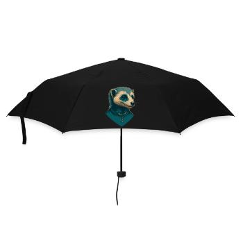 Frettchen-Liebe - Regenschirm (klein) - Schwarz - Vorne