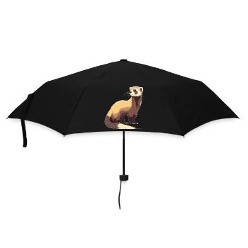 Frettchenzüchter - Regenschirm (klein) - Schwarz - Vorne
