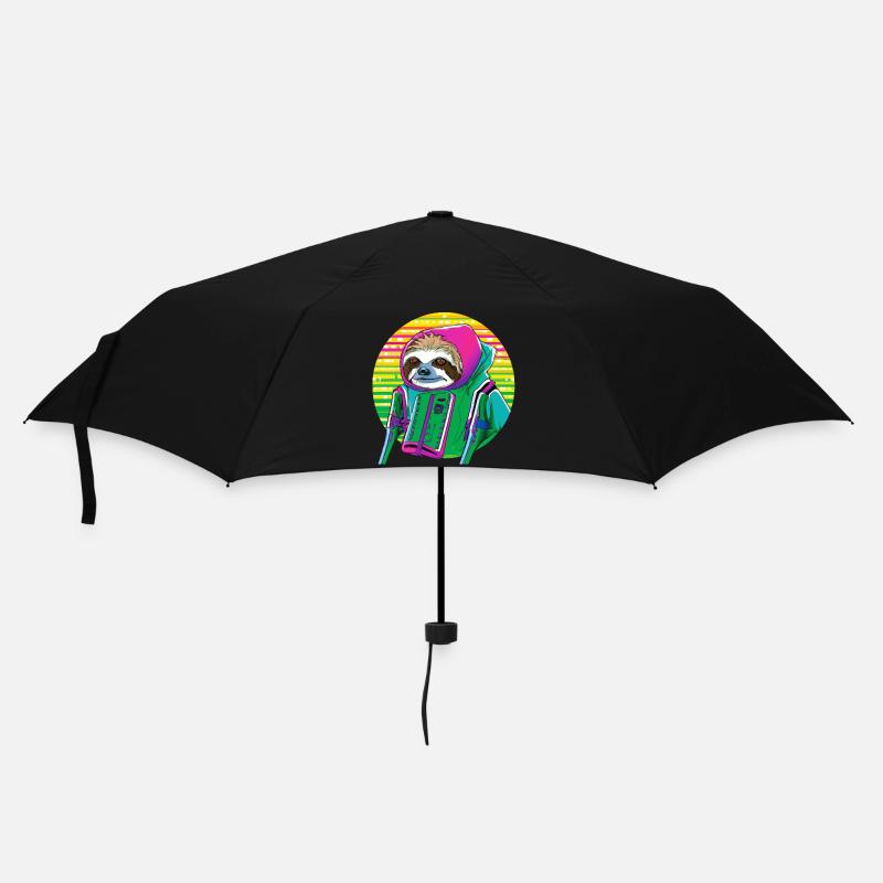 Cyber punk Sloth - style Ukiyo-e. - Parapluie standard - noir